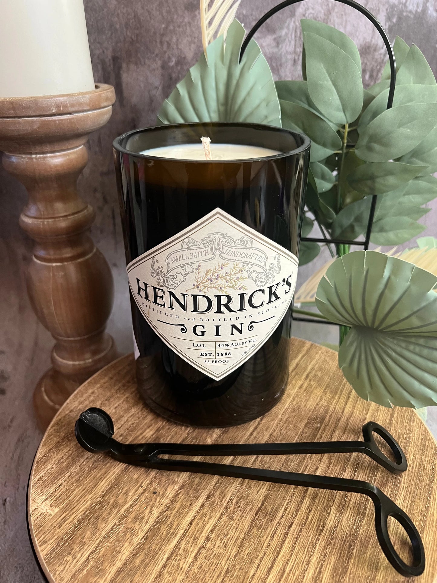 The Hendrick's candle